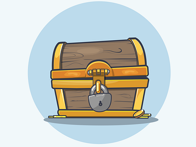 Treasure box illustration treasurebox vector
