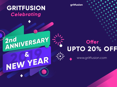 Gritfusion's 2nd Anniversary animation branding creative design design graphics graphicsdesign gritfusion illustration logo trend uidesign uitrends uiux uiuxdesign ux design uxtrends vector webdesign webdevelopment website