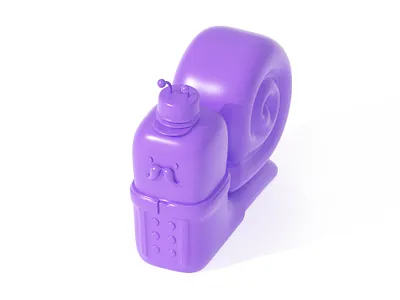 Snail | violet 3d arttoy artwork c4d character design cute design graphic purple snail violet