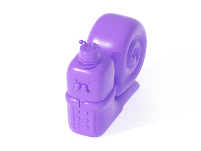 Snail | violet 3d arttoy artwork c4d character design cute design graphic purple snail violet