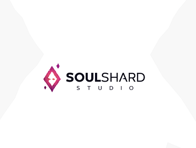 Soul Shard creative design diamond gaming logo minimal modern studio unconventional vladiftimescu