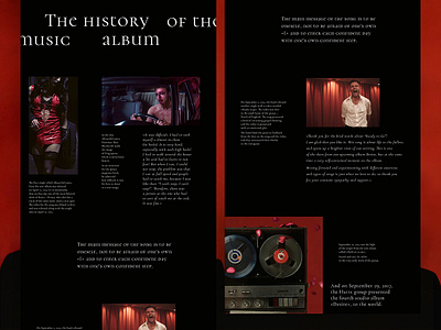 Hi :) The history of the music album. Longread, part 2 black design dmitriynaumov dmitriynaumoval grid grid design grid layout group hurts hurts longread longreads main screen minimal music music hurts web music