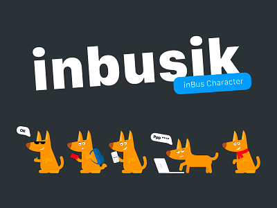Inbusik - inBus Character advertising booking brand branding bus character design graphic icon identity illustration logo vector