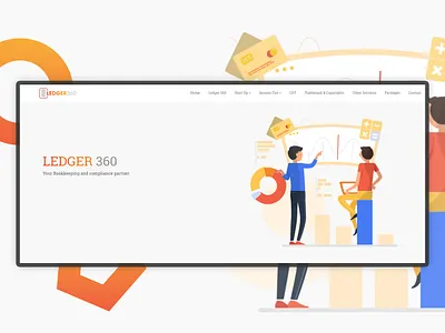 Landing page for Accounting Firm | UI/UX Website design design illustration interaction design landing design landing page landing page ui ui ui design uiux ux ux design web web desgin web development website