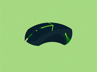 PC Mouse art artwork design flat gradient green illustration malaysia mouse pc terengganu vector