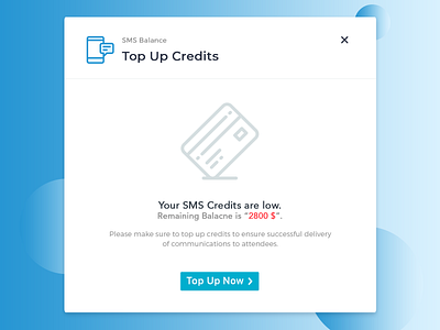 Top Up Credits credit dashboad dashboard design dashboard ui design graphics mockup photoshop sms sms balance topup typography ui ui design ux web