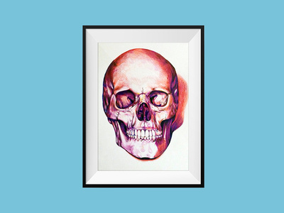 Skull illustration skull smile