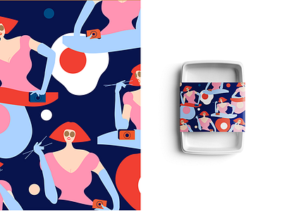 EGG GIRL egg fun girl happy illustration