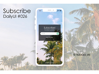 DailyUI#026 "Subscribe" app dailyui dailyui 026 dailyui challenge dailyuichallenge form mail popup sketch sky subscribe subscribe form ui ux walkthrough