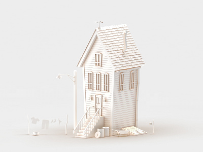 Low poly house 3d 3d art 3d artist c4d cinema 4d design house house design low poly low poly art render