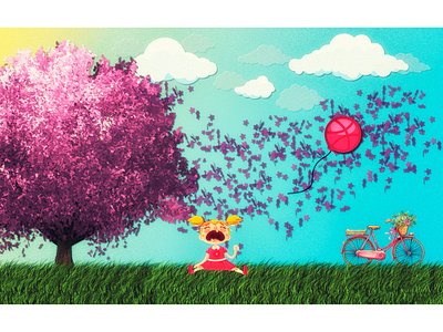Summer day design illustration vector