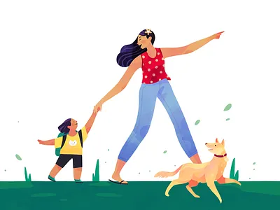 Illustrations for Bestow insurance art design drawing illustration ipadart procreate