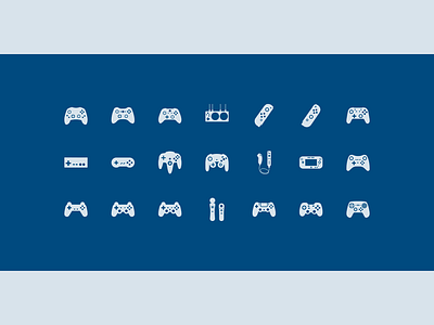 Gamepad Icons controllers gamepads icons microsoft nintendo playstation sony xbox