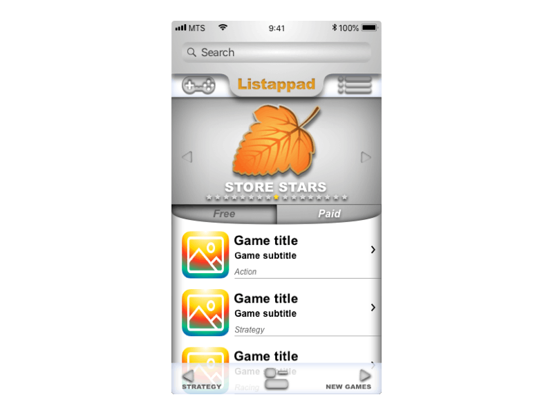 Functional вектор дизайн приложение