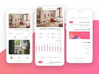 Otaghak Host Application app rent rental ui ux