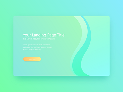 Ui Kit App Landing Page Theplate Mockup 1 Soft Wave La design download freebie gradient green landing landing page modern ui ux web web design website