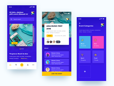 Event App Exploration app branding design icon minimal typography ui ux