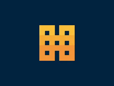 H / House apartment build construction development door family flat floor garnys geometric home house letter h manufacture mark minimalism residence structure symbol windows