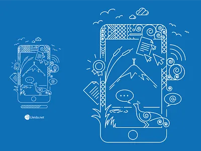 Moleskin notebook design 2016 - line art branding design electronic communications freedom graphic design illustration illustrator iphone line art moleskin one color technology vector vector graphics