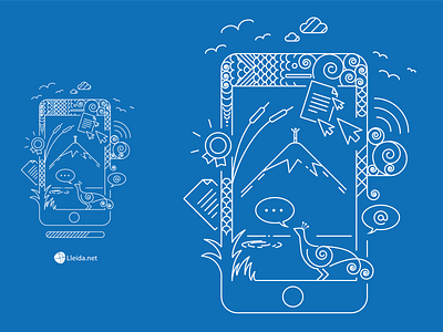 Moleskin notebook design 2016 - line art branding design electronic communications freedom graphic design illustration illustrator iphone line art moleskin one color technology vector vector graphics