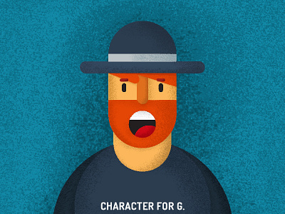 Character for G. charactedesign character flat illistration noise