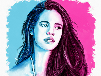 Kalki Koechlin digital art illustration painting photoshop art sketching