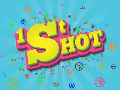 First Shot design illustration vector