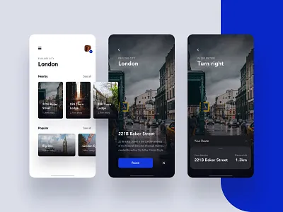 Explore app ar city design explore ios map ui ux