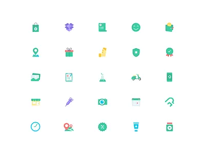 Medical Icon Set 2 app camera colorful icon doctor flat icon gift icon illustration lab logo map medical medicine minimal mobile scooter ui ux vector