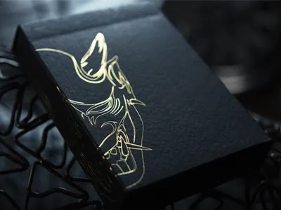 Hannya Playing Cards elegant illustration minimalist modern monoline packaging packagingdesign playingcard typography vector vintage