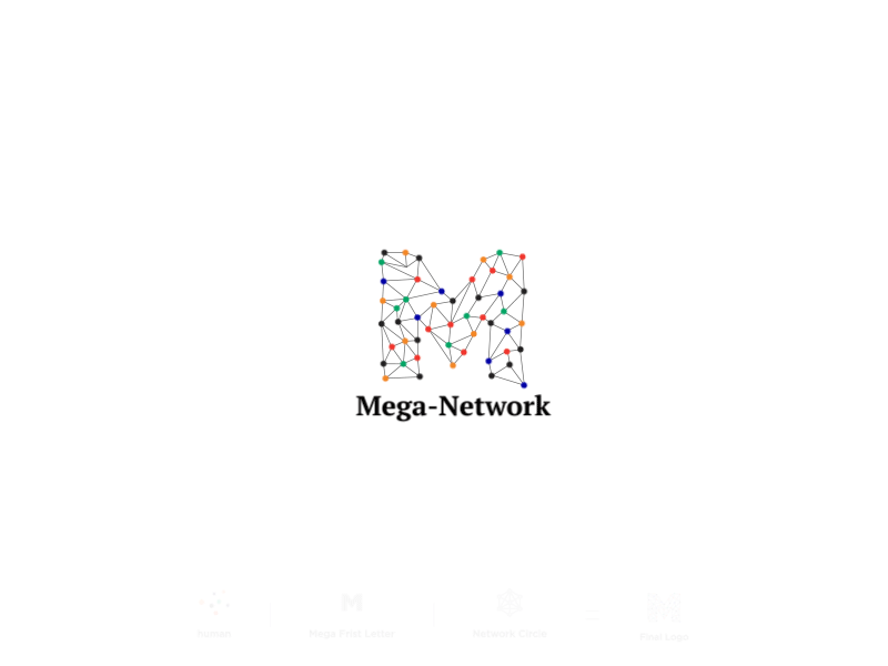 Mega Network Logo Animation 2d animation animated animation ball branding circle color dribbble ball gif icon illustration jump logo animation m letter m logo motion motion animation network network logo typography