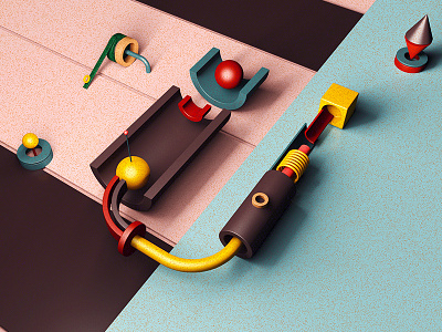 Typo - U 3d art c4d cinema4d illustration inspiration letter u minimalism type typo typography