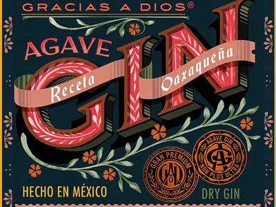 Receta Oaxaqueña bespoketype customlettering customtypography floral handcrafted illustration lettering medals monograms typography