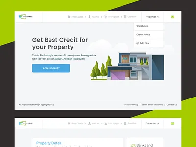 Financial App app illistration real estate ui ux web admin