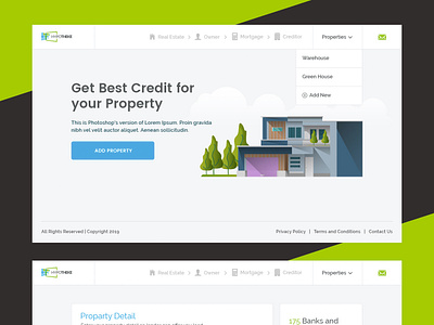 Financial App app illistration real estate ui ux web admin