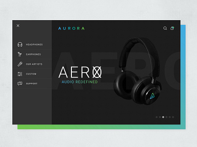 Aurora Site Exploration branding design gradients illustration logo site typography ui ux web web site