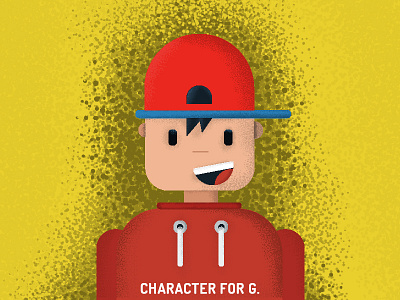 character for G. art charachter design flat illistration noise