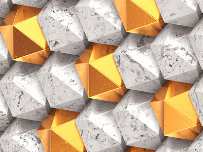 Golden Nuggets 3d art c4d cg cgi gold golden illustration marble metal nuggets redbubble render