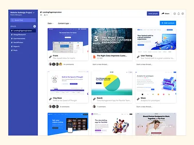 Web App Concept for Creative Minds app clean collect creative dashboard design flat modern new save social ui ux web