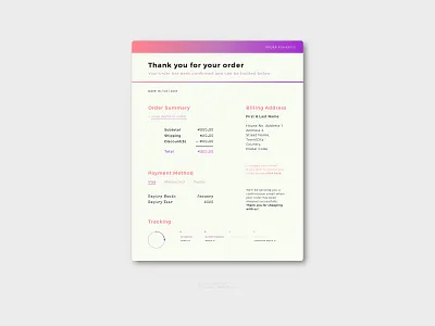 Daily UI #17 - Email Receipt daily ui design digital design typography ui