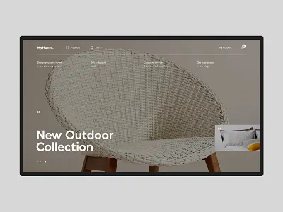 Myhome #3 design ecommerce furniture interface interior product shop shopping store ui ux website