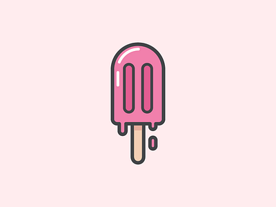 Ice Cream artwork badge branding cool cute deibble design flat design graphic design ice cream icon illustration label logo mark packaging vector