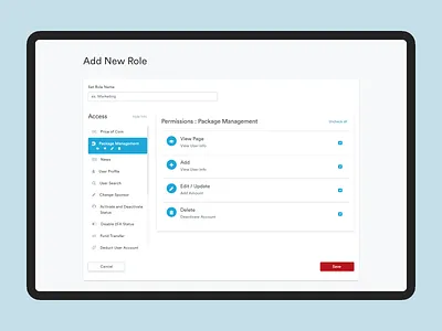 Account Permission access account permission admin form permission role user permission