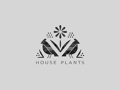 House Plants WIP 04 berries birds flower foliage house plants plants stencil stencil type wip