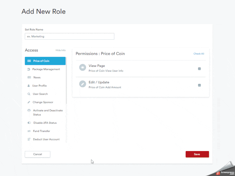 Account Permission - Flow access account permission admin flow form gif permission role user permission