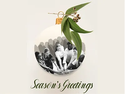 Season's Greetings From Australia christmas christmas card illustration