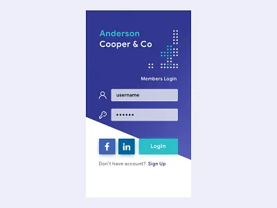iOS Login for Corporate Portal behance design dribbble facebook flatui invision ios linkedin login sketch ui ux