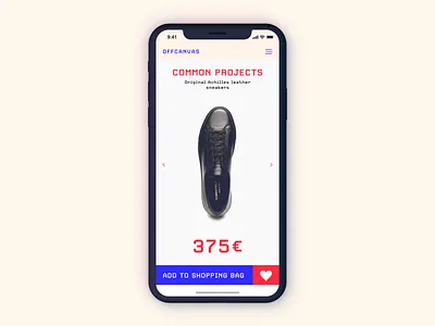 Mobile eCommerce UI blue brutal cart collection dailyui design ecommerce figma ios shop app