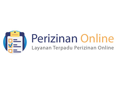 Perizinan Online Logo Design design icon logo vector web weblogo