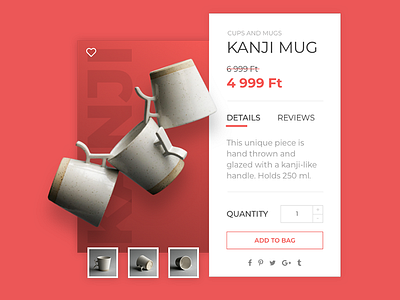 Product Card coffee daily ui mug product redirect ui ui ux ui challange